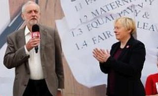 Jeremy Corbyn and Leadership Rival Angela Eagle